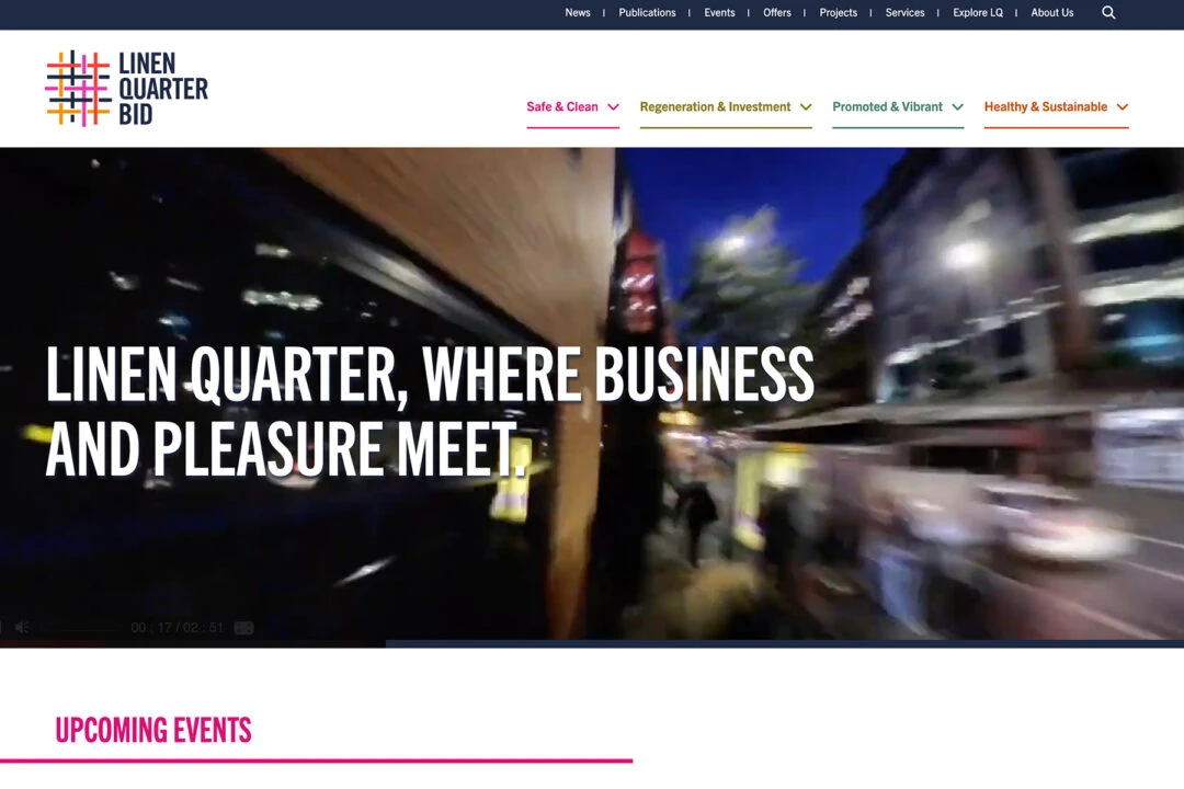 Linen Quarter BID Landing Page