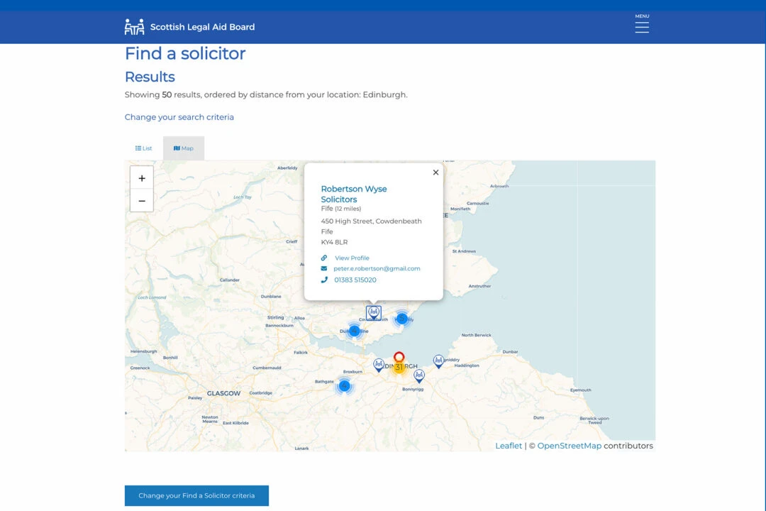 SLAB Find a Solicitor